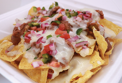 Nachos with Beans and Cheese